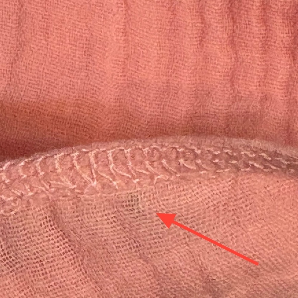 Simply Southern Pink Gauze High Waist Smocked Shorts Taffy M/L - Picture 8 of 8